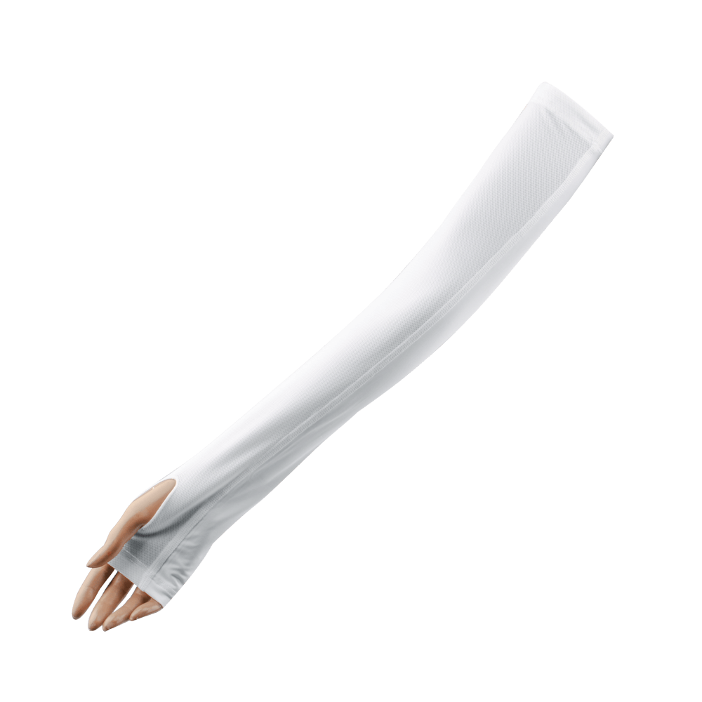 GoPlayer Men's Anti-UV Cooling Palm Sleeves (White)