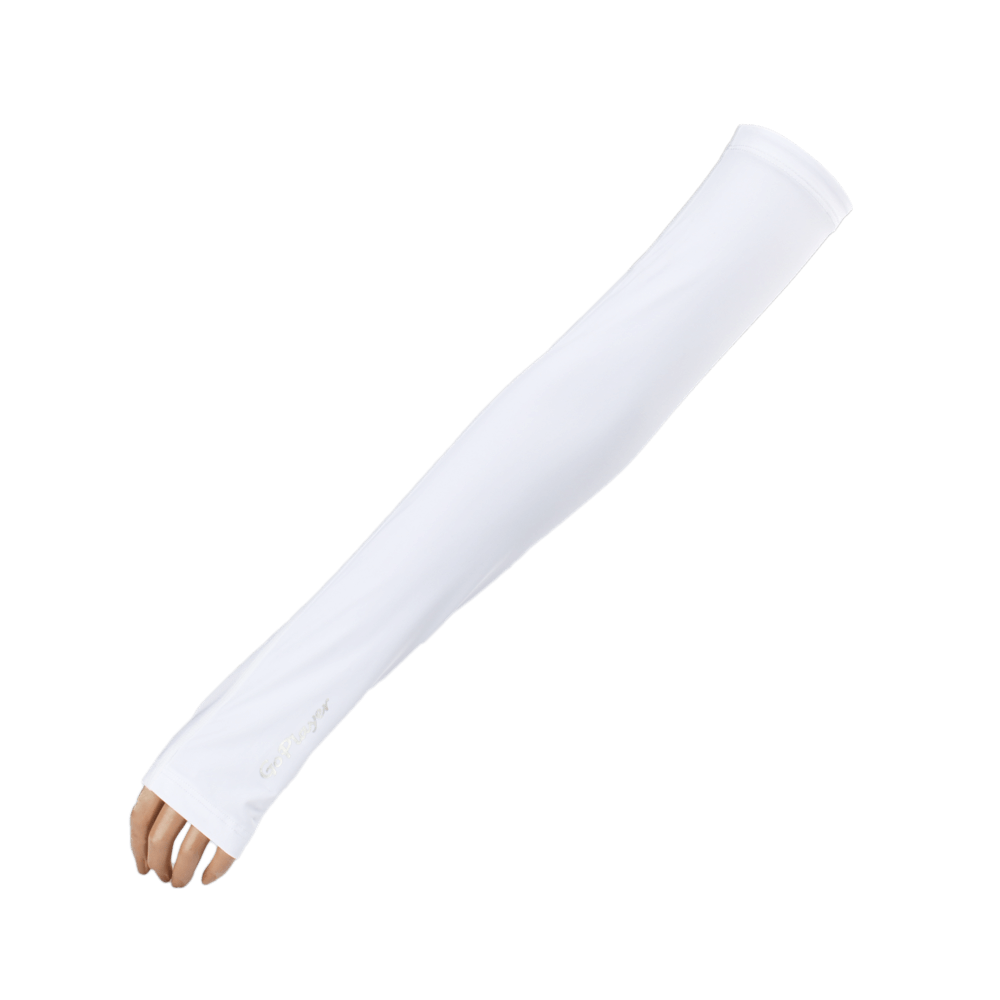 GoPlayer メンズ アンチ UV 冷却パーム スリーブ (ホワイト)