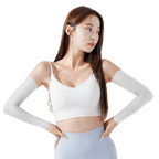 GoPlayer レディース クールサンプロテクションスリーブ（ホワイト）