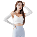 GoPlayer レディース クールサンプロテクションスリーブ（ホワイト）