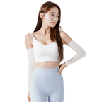 GoPlayer レディース クールサンプロテクションスリーブ（ホワイト）