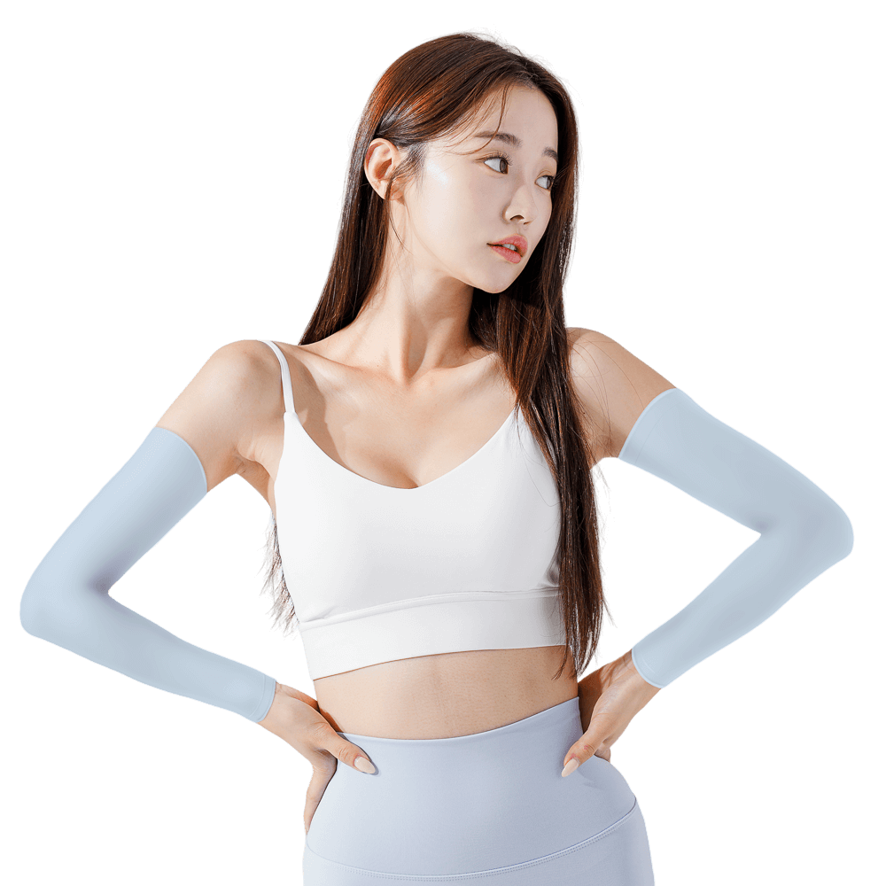 GoPlayer レディース クールサンプロテクションスリーブ（ライトブルー）