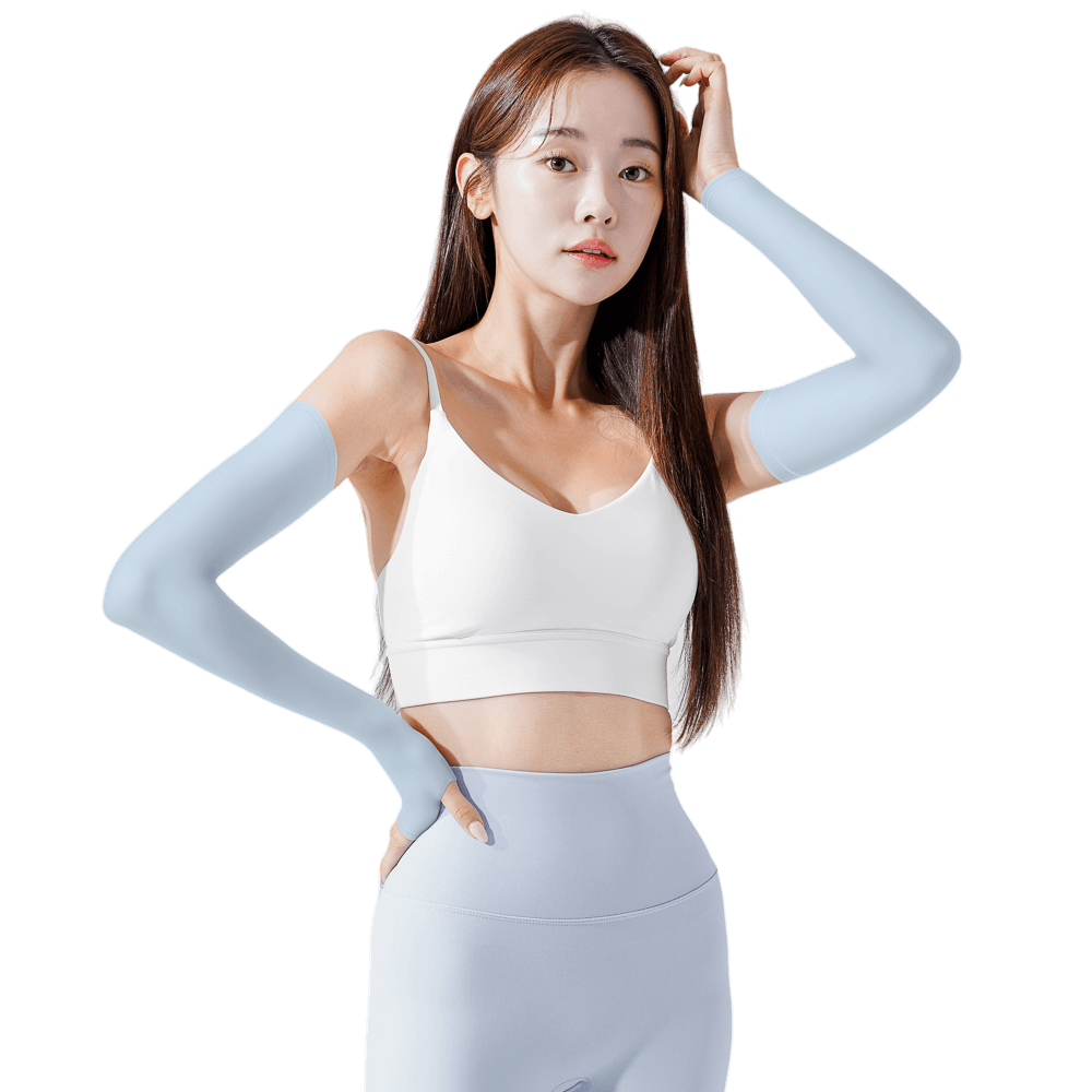 GoPlayer レディース クールサンプロテクションスリーブ（ライトブルー）