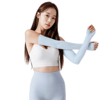 GoPlayer レディース クールサンプロテクションスリーブ（ライトブルー）