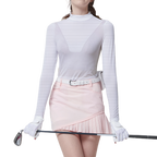 GoPlayer レディース 抗 UV 速乾性日焼け防止服 (ホワイト)