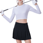 GoPlayer レディース アンチ UV 半身日焼け防止服 (ホワイト)