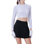 GoPlayer レディース アンチ UV 半身日焼け防止服 (ホワイト)