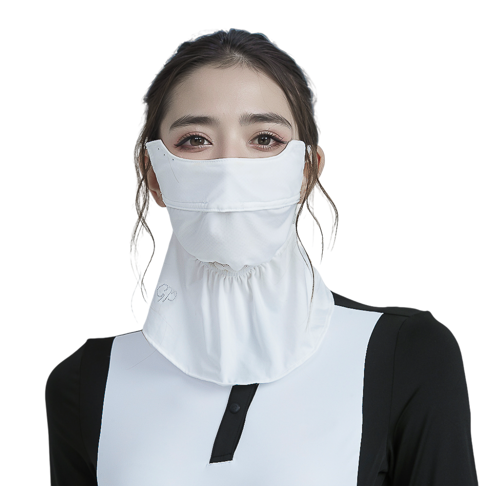 GoPlayer Stylish Breathable Sun Protection Face Mask (White)