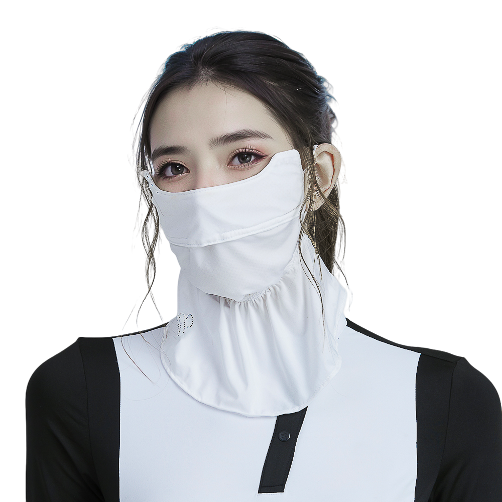 GoPlayer Stylish Breathable Sun Protection Face Mask (White)