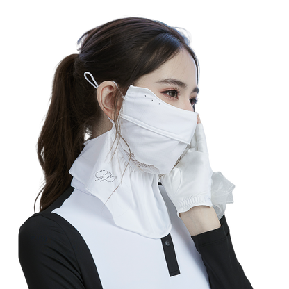 GoPlayer Stylish Breathable Sun Protection Face Mask (White)
