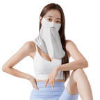 GoPlayer女涼感防曬面罩(淺灰)