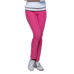 GoPlayer レディース ウエストゴム 速乾性 ゴルフ パンツ (ピンク)