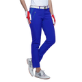 GoPlayer レディース ウエストゴム 速乾性 ゴルフ パンツ (カラフル ブルー)