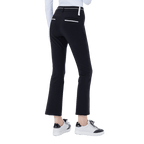 GoPlayer レディース ハイウエスト エラスティック ゴルフ パンツ (ブラック)