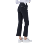 GoPlayer レディース ハイウエスト エラスティック ゴルフ パンツ (ブラック)