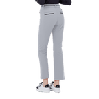 GoPlayer レディース ハイウエスト エラスティック ゴルフ パンツ (グレー)