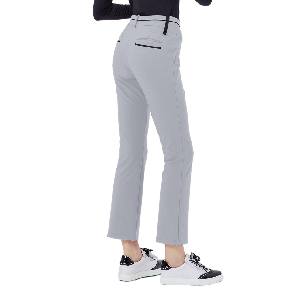 GoPlayer Women's High Waist Elastic Golf Pants (Grey)