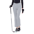 GoPlayer レディース ハイウエスト エラスティック ゴルフ パンツ (グレー)
