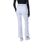 GoPlayer レディース ハイウエスト エラスティック ゴルフ パンツ (ホワイト) 2024