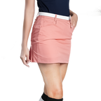 GoPlayer レディース 伸縮性ウエスト ゴルフスカート (オレンジ)