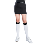 GoPlayer レディース 伸縮性ウエスト ゴルフスカート (ブラック)