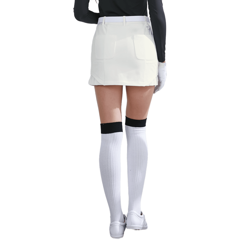 GoPlayer レディース ゴムウエスト ゴルフ スカート