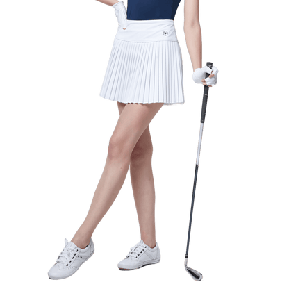 GoPlayer Women's Elastic Golf Pants Skirt (White)