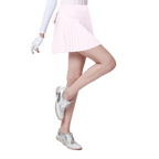 GoPlayer Women's Elastic Golf Pants Skirt (Pink)