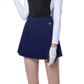 GoPlayer レディース エラスティック ゴルフ パンツ スカート (ダークブルー)