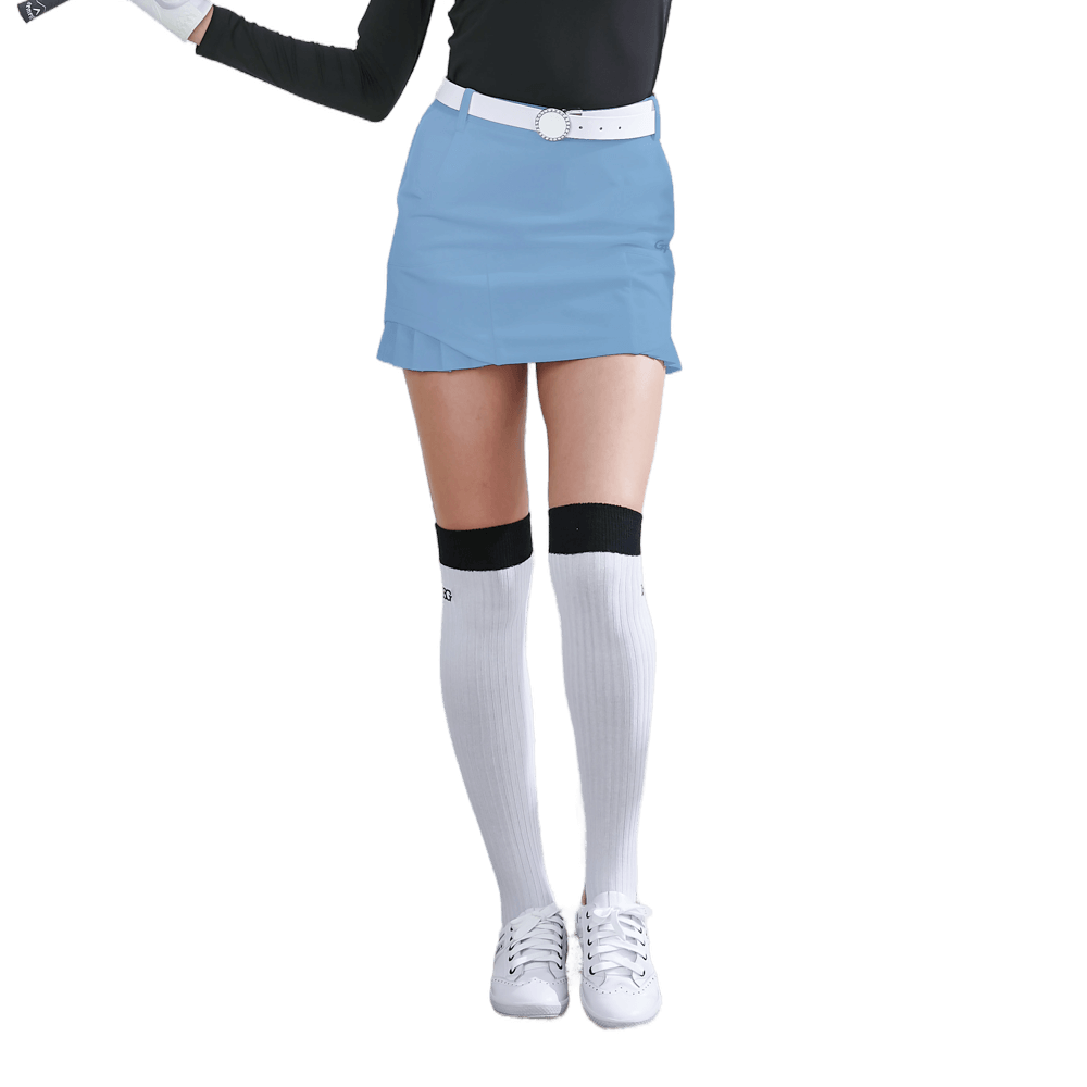 GoPlayer レディース ゴムウエスト ゴルフ スカート