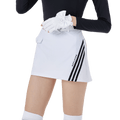 GoPlayer レディース ゴルフ A ライン スカート (ホワイト)