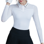 GoPlayer レディース ゴルフ ロングスリーブ 日焼け防止スリーブ スリーブ (ホワイト)