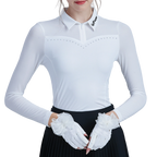 GoPlayer レディース ゴルフ ロングスリーブ 日焼け防止スリーブ スリーブ (ホワイト)