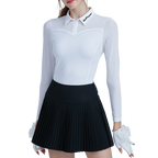 GoPlayer レディース ゴルフ ロングスリーブ 日焼け防止スリーブ スリーブ (ホワイト)