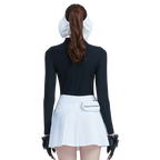 GoPlayer レディース ゴルフ 長袖日焼け防止スリーブ スーツ (ブラック)