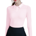 GoPlayer女高爾夫長袖防曬袖套衣(粉)