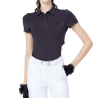 GoPlayer レディース クール＆通気性 半袖Tシャツ (ダークブラウン)