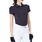 GoPlayer レディース クール＆通気性 半袖Tシャツ (ダークブラウン)