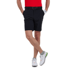 GoPlayer メンズ 穴あき通気性ゴルフ ショーツ (ブラック)