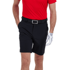 GoPlayer メンズ 穴あき通気性ゴルフ ショーツ (ブラック)