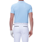 GoPlayer メンズ パンチング エラスティック ゴルフ ショーツ (ホワイト)