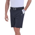 GoPlayer men's punched elastic golf shorts (blue gray)