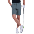 GoPlayer メンズ パンチング エラスティック ゴルフ ショーツ (ライト グレー)