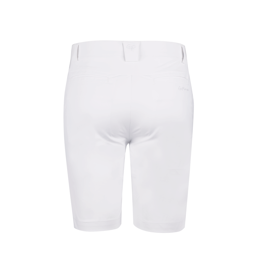 GoPlayer elastic waist quick-drying golf shorts (white)