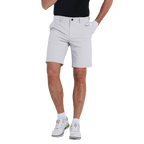 GoPlayer メンズ ゴムウエスト ゴルフ ショーツ (ホワイト)
