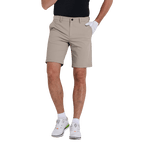 GoPlayer メンズ ウエストゴム ゴルフ ショーツ (カーキ)