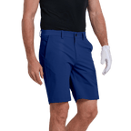 GoPlayer Men's Elastic Waist Golf Shorts (Gray Blue)