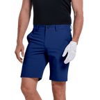 GoPlayer Men's Elastic Waist Golf Shorts (Gray Blue)