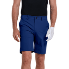 GoPlayer Men's Elastic Waist Golf Shorts (Gray Blue)