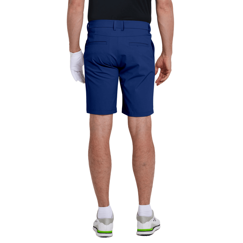 GoPlayer Men's Elastic Waist Golf Shorts (Gray Blue)